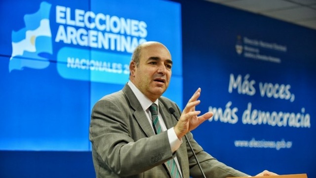 El director Nacional Electoral, Alejandro Tullio